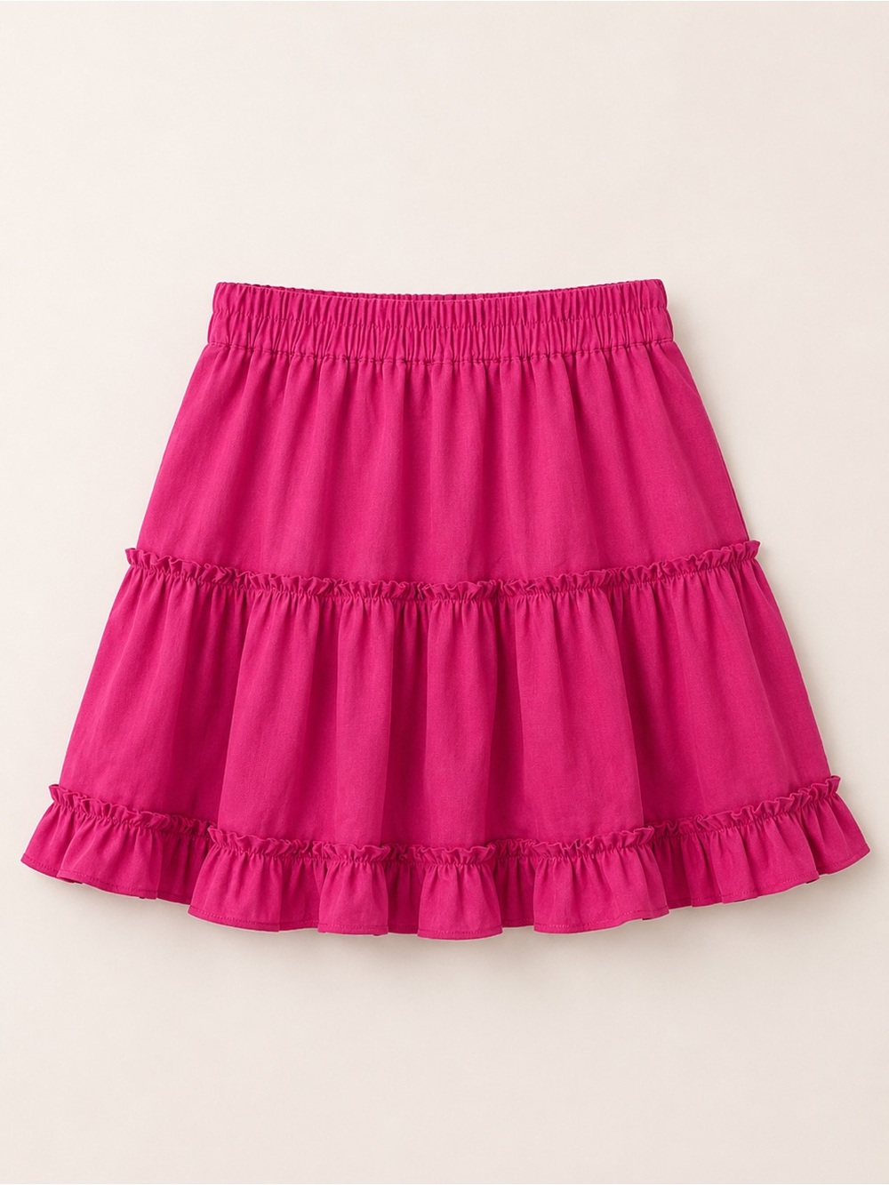 Women’s Fuchsia Tiered Ruffle Skirt Size M
